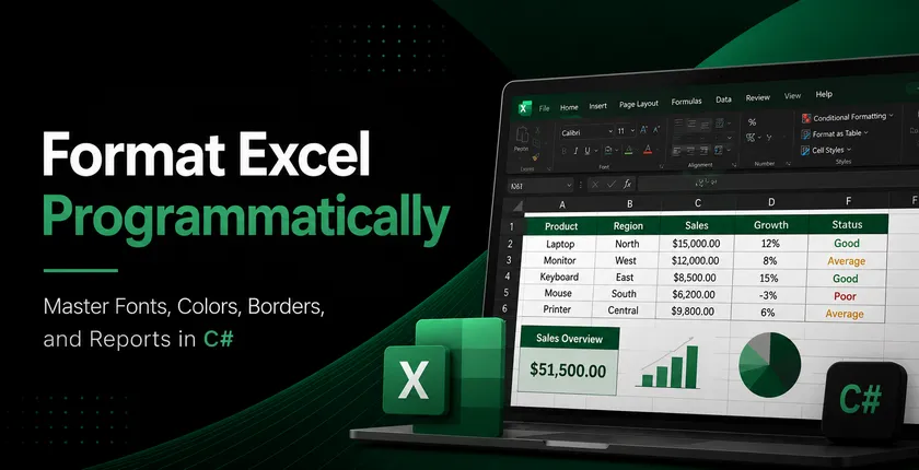 Format Excel Programmatically in C#